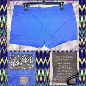 BeBop brand Dark Royal Blue Soft Knit Shorts Sz 11